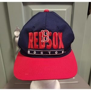 VTG Boston Red Sox Youngan‎ Split Bar MLB Baseball Snapback Hat Cap READ